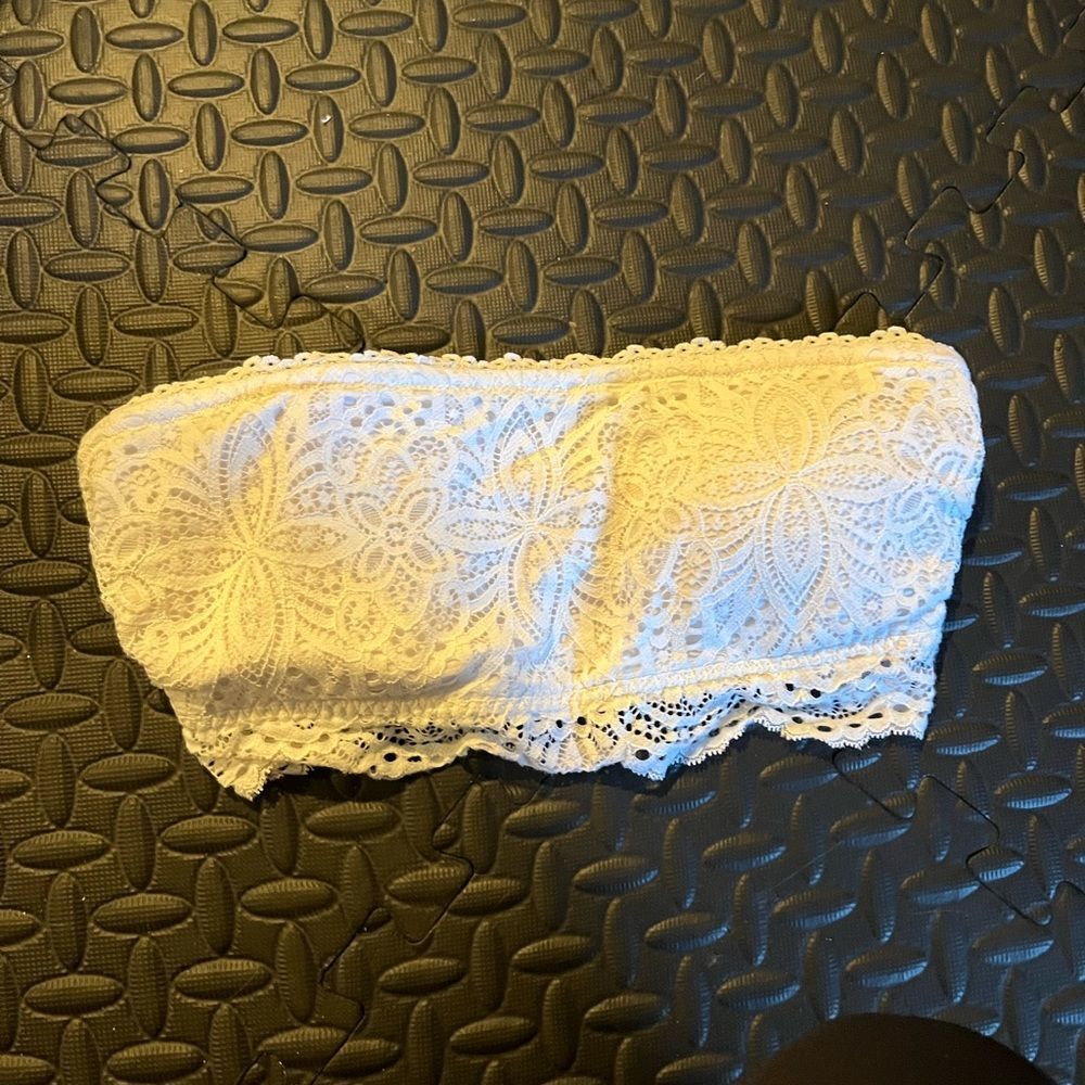 Gilly hicks white lace bandeau size small